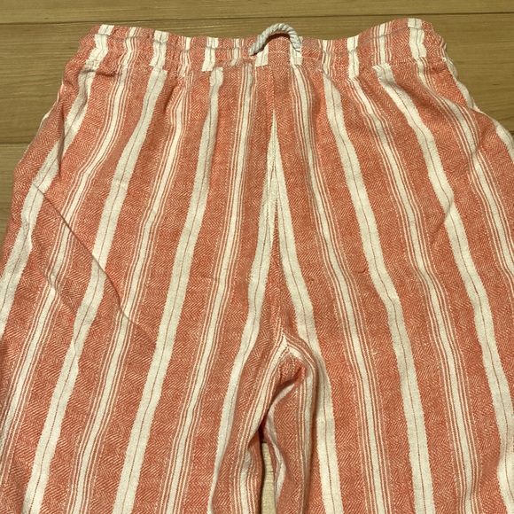 Women’s Indigo Rein Striped Peach White Loungewear Drawstring Pants Size Small - Picture 5 of 12